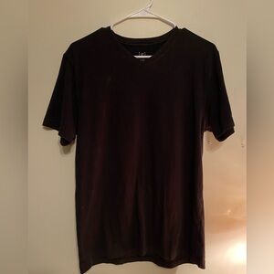 George Black Short Sleeve V-Neck Tee